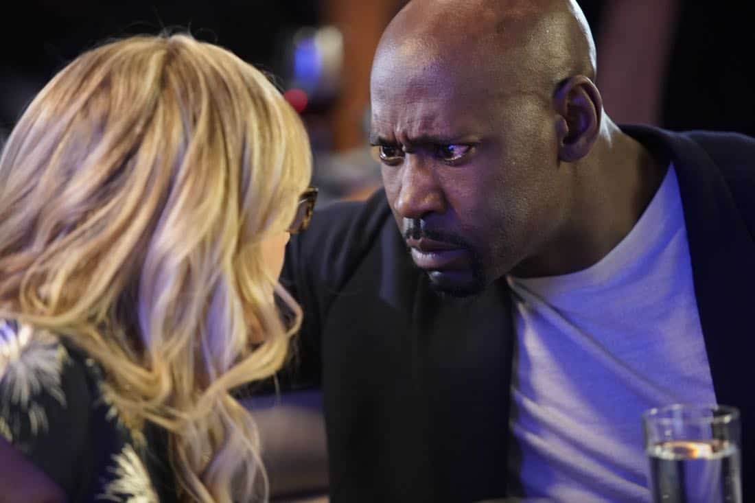 LUCIFER: L-R: Rachael Harris and D.B. Woodside in the “High School Poppycock” episode of LUCIFER airing Monday, Feb. 26 (8:00-9:00 PM ET/PT) on FOX. CR: Erik Voake/FOX