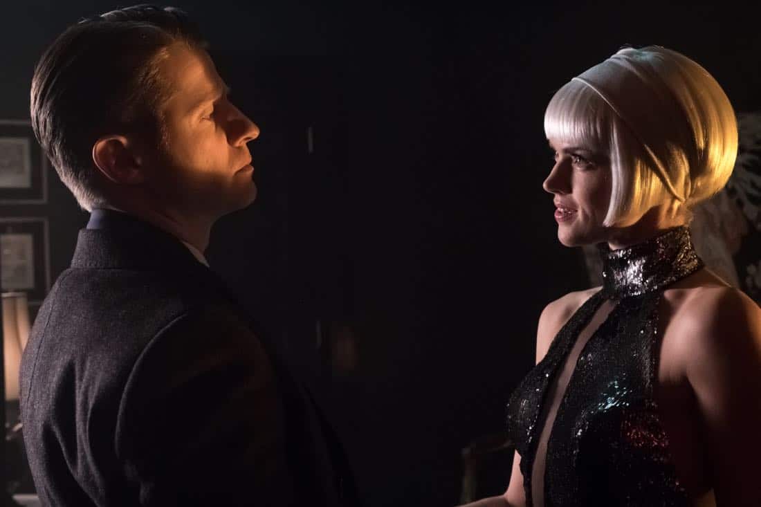 GOTHAM: L-R: Ben McKenzie and Erin Richards in the “Pieces Of A Broken Mirror” spring premiere episode of GOTHAM airing Thursday, Mar. 1 (8:00-9:00 PM ET/PT) on FOX. ©2018 Fox Broadcasting Co. Cr: Jeff Neumann/FOX