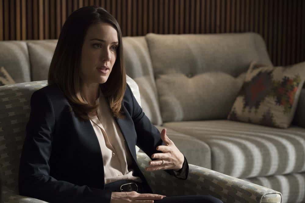 THE BLACKLIST -- "Mr. Raleigh Sinclair III (#51)" Episode 514 -- Pictured: Megan Boone as Elizabeth Keen -- (Photo by: Virginia Sherwood/NBC)