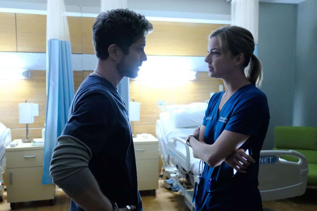 THE RESIDENT: L-R: Matt Czuchry and Emily VanCamp in the "None the Wiser" episode of THE RESIDENT airing Monday, Feb. 26 (9:00-10:00 PM ET/PT) on FOX. ©2018 Fox Broadcasting Co. Cr: Guy D'Alema/FOX