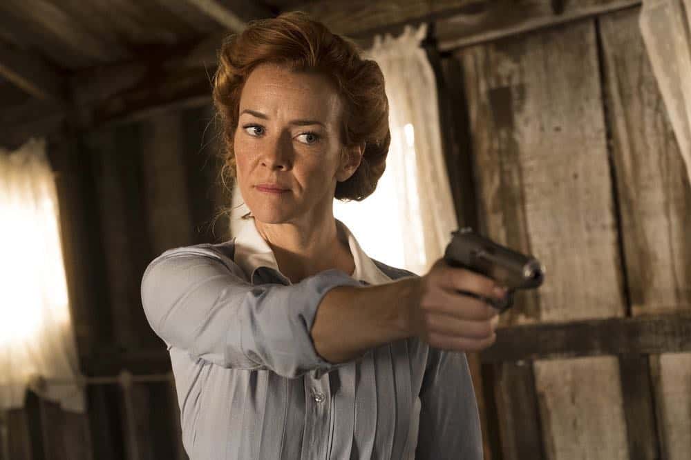 TIMELESS -- "The War to End All Wars" Episode 201 -- Pictured: Anne Wersching as Emma -- (Photo by: Justin Lubin/NBC)