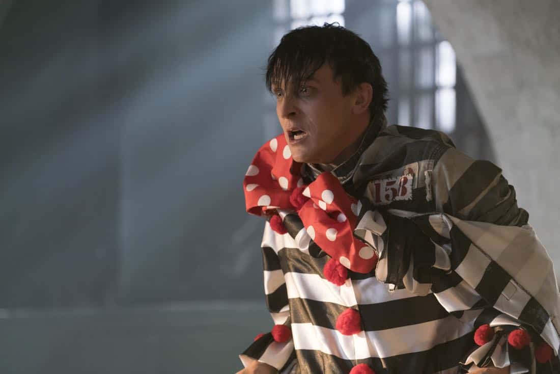 GOTHAM: Robin Lord Taylor in the “A Dark Knight: A Beautiful Darkness” episode of GOTHAM airing Thursday, March 8 (8:00-9:00 PM ET/PT) on FOX. ©2018 Fox Broadcasting Co. Cr: Barbara Nitke/FOX GOTHAM: Robin Lord Taylor in the “A Dark Knight: A Beautiful Darkness” episode of GOTHAM airing Thursday, March 8 (8:00-9:00 PM ET/PT) on FOX. ©2018 Fox Broadcasting Co. Cr: Barbara Nitke/FOX