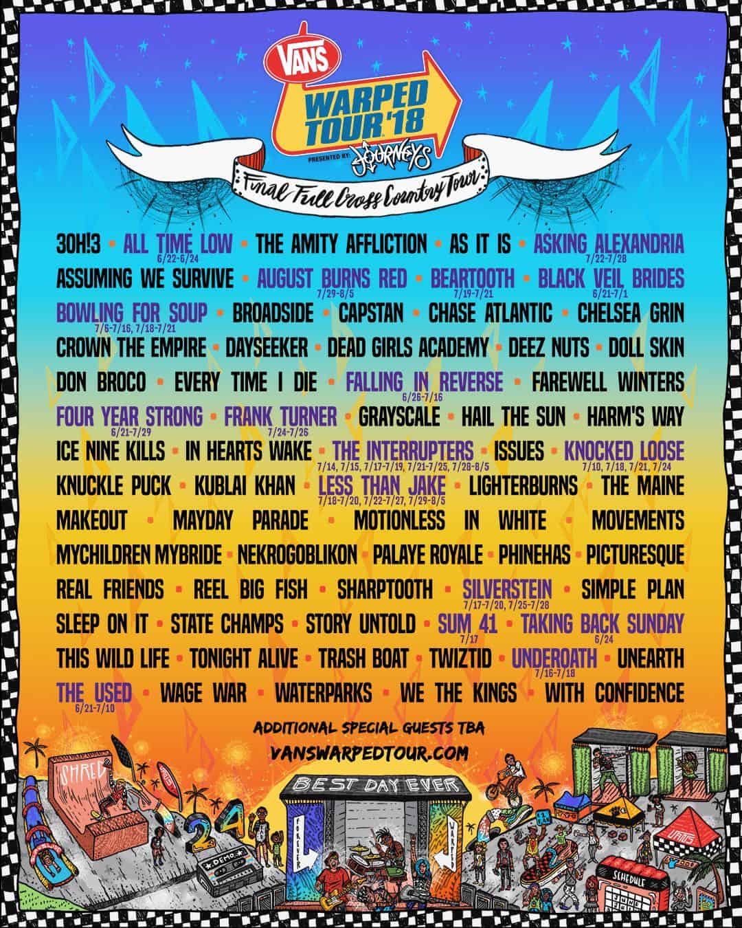 2018-Vans-Warped-Tour-Poster 2018-Vans-Warped-Tour-Poster