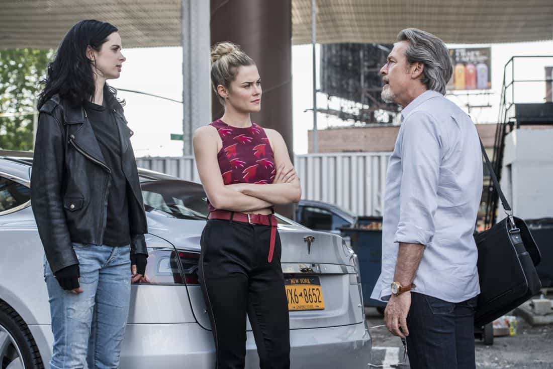 Krysten Ritter, Rachael Taylor and James McCaffrey Marvel's Jessica Jones Season 2 | Photo Credit : David Giesbrecht/Netflix
