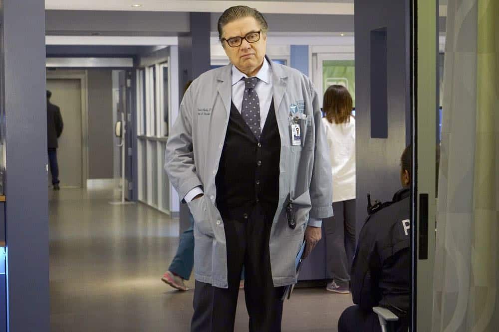 CHICAGO MED -- "Folie À Deux" Episode 311 -- Pictured: Oliver Platt as Daniel Charles -- (Photo by: Elizabeth Sisson/NBC)