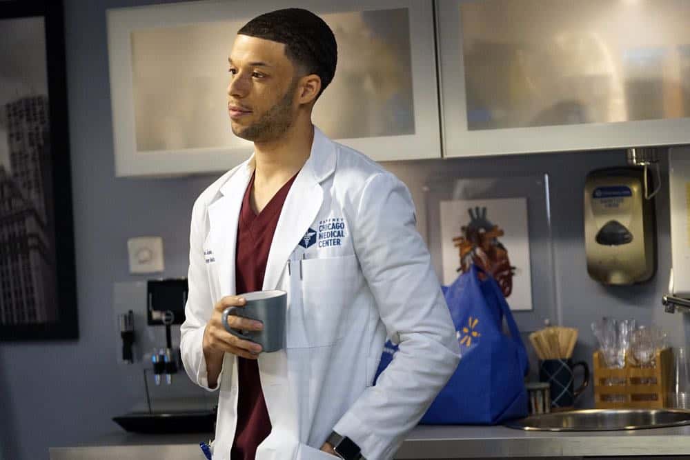 CHICAGO MED -- "Folie À Deux" Episode 311 -- Pictured: Roland Buck III as Noah Sexton -- (Photo by: Elizabeth Sisson/NBC)