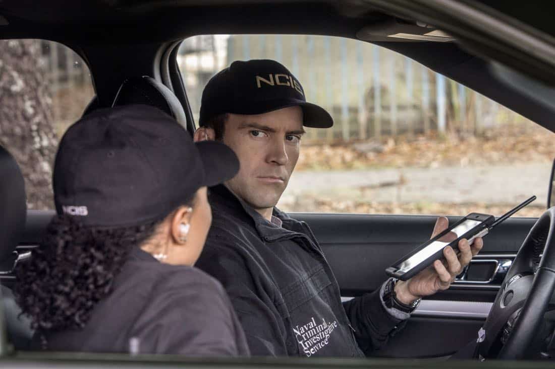"Treasure Hunt" -- During the annual Contraband Days pirate festival, the NCIS team investigates the murder of a Navy captain who was searching for a valuable 200-year-old marble and gold fleur-de-lis, on NCIS: NEW ORLEANS, Tuesday, March 13 (10:00-11:00 PM, ET/PT) on the CBS Television Network. Pictured L-R: Pictured L-R: Shalita Grant as Sonja Percy and Lucas Black as Special Agent Christopher LaSalle Photo: Skip Bolen/CBS é2018 CBS Broadcasting, Inc. All Rights Reserved