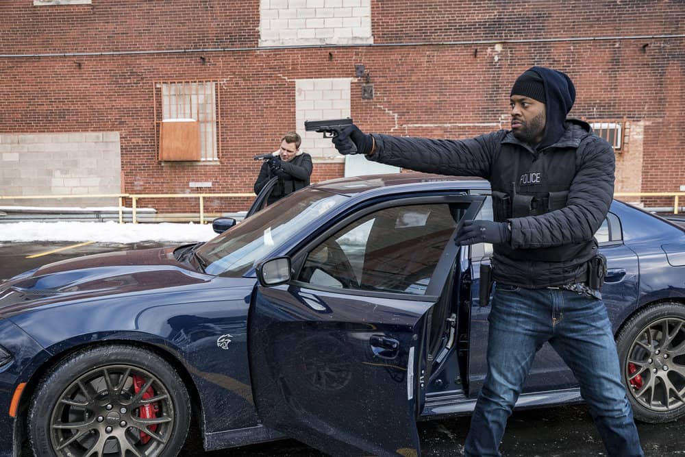 CHICAGO P.D. -- "Breaking Point" Episode 517 -- Pictured: Patrick John Flueger as Adam Ruzek, LaRoyce Hawkins as Kevin Atwater -- (Photo by: Matt Dinerstein/NBC)