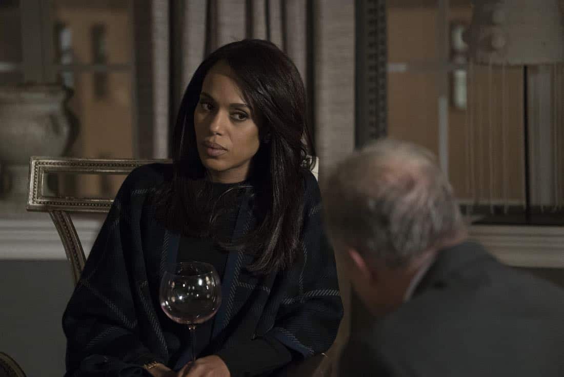 Scandal - "The List" - After Air Force Two's extraordinary safe landing, Cyrus takes his victory lap as America's newest hero, and Mellie demands that the Oval stop at nothing until justice is served. Meanwhile, Liv tries to bridge the gap with the Gladiators by disclosing her theory behind the hijack and Cyrus's true intentions, on "Scandal," airing THURSDAY, MARCH 15 (9:00-10:00 p.m. EDT), on The ABC Television Network. (ABC/Richard Cartwright) KERRY WASHINGTON