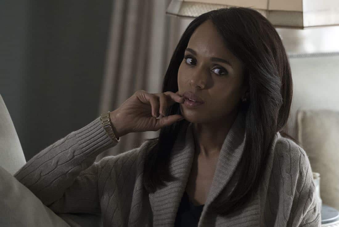 Scandal - "The List" - After Air Force Two's extraordinary safe landing, Cyrus takes his victory lap as America's newest hero, and Mellie demands that the Oval stop at nothing until justice is served. Meanwhile, Liv tries to bridge the gap with the Gladiators by disclosing her theory behind the hijack and Cyrus's true intentions, on "Scandal," airing THURSDAY, MARCH 15 (9:00-10:00 p.m. EDT), on The ABC Television Network. (ABC/Richard Cartwright) KERRY WASHINGTON