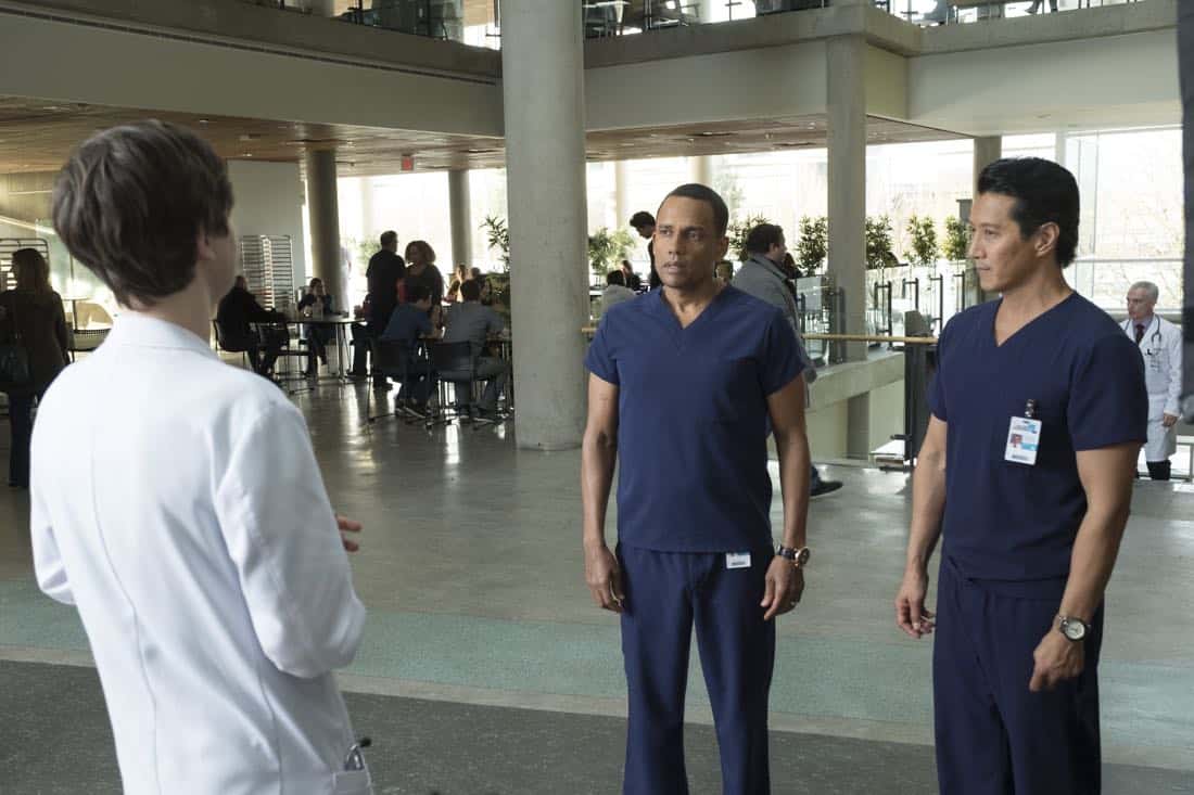 THE GOOD DOCTOR - "Smile" - Dr. Shaun Murphy questions the need for an elective surgery that will allow his young patient to smile for the first time. Meanwhile, Dr. Claire Brown and Dr. Morgan Reznick discover that their patient lied about her identity, on "The Good Doctor," MONDAY, MARCH 19 (10:00-11:00 p.m. EDT), on The ABC Television Network. (ABC/Jeff Weddell) HILL HARPER, WILL YUN LEE