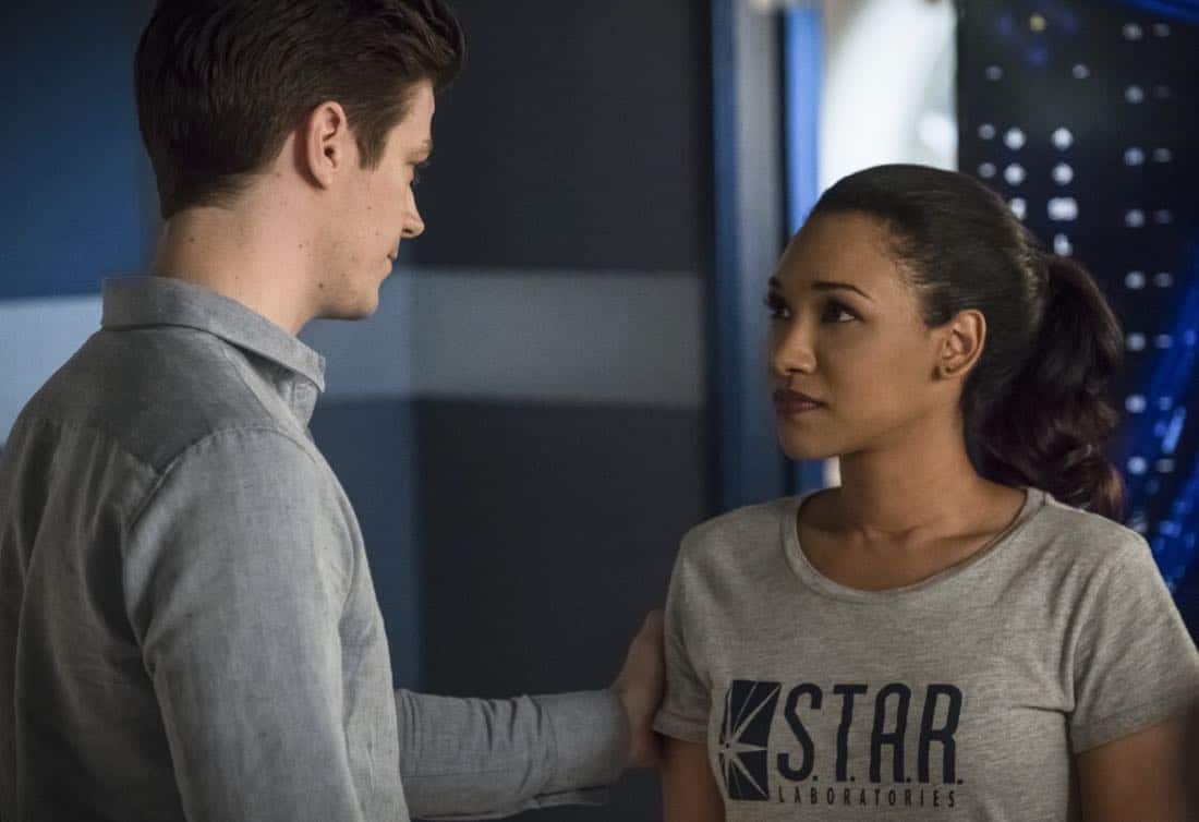 The Flash -- "Run, Iris, Run" -- Image Number: FLA416b_0287b.jpg -- Pictured (L-R): Grant Gustin as Barry Allen and Candice Patton as Iris West -- Photo: Katie Yu/The CW -- é 2018 The CW Network, LLC. All rights reserved The Flash -- "Run, Iris, Run" -- Image Number: FLA416b_0287b.jpg -- Pictured (L-R): Grant Gustin as Barry Allen and Candice Patton as Iris West -- Photo: Katie Yu/The CW -- é 2018 The CW Network, LLC. All rights reserved