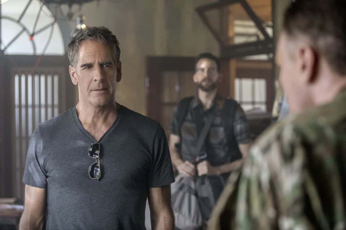 "Welcome to the Jungle" -- Pride, Sebastian and Tammy travel to South America after Pride is personally requested by a former colleague to assist with a classified operation that has been compromised, on NCIS: NEW ORLEANS, Tuesday, March 27 (10:00-11:00 PM, ET/PT) on the CBS Television Network. Pictured L-R: Scott Bakula as Special Agent Dwayne Pride, Rob Kerkovich as Forensic Scientist Sebastian Lund, and Patrick Page as Colonel Stanley Parker Photo: Skip Bolen/CBS é2018 CBS Broadcasting, Inc. All Rights Reserved "Welcome to the Jungle" -- Pride, Sebastian and Tammy travel to South America after Pride is personally requested by a former colleague to assist with a classified operation that has been compromised, on NCIS: NEW ORLEANS, Tuesday, March 27 (10:00-11:00 PM, ET/PT) on the CBS Television Network. Pictured L-R: Scott Bakula as Special Agent Dwayne Pride, Rob Kerkovich as Forensic Scientist Sebastian Lund, and Patrick Page as Colonel Stanley Parker Photo: Skip Bolen/CBS é2018 CBS Broadcasting, Inc. All Rights Reserved