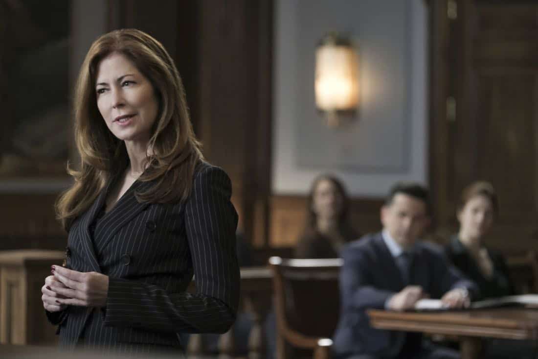 "Bad Medicine" -- Bull helps a doctor who crossed state lines to purchase a marijuana-derived oil to treat her patients in Virginia, where the oil is illegal. But the case is complicated when Assistant U.S. Attorney Sylvia Banner (Dana Delany) has the DEA arrest her for possession with intent to distribute, on BULL, Tuesday, March 27 (9:00-10:00PM, ET/PT), on the CBS Television Network. Pictured L-R: Dana Delany as Sylvia Banner and Freddy Rodriguez as Benny Colón Photo: Jojo Whilden/CBS é2018 CBS Broadcasting, Inc. All Rights Reserved "Bad Medicine" -- Bull helps a doctor who crossed state lines to purchase a marijuana-derived oil to treat her patients in Virginia, where the oil is illegal. But the case is complicated when Assistant U.S. Attorney Sylvia Banner (Dana Delany) has the DEA arrest her for possession with intent to distribute, on BULL, Tuesday, March 27 (9:00-10:00PM, ET/PT), on the CBS Television Network. Pictured L-R: Dana Delany as Sylvia Banner and Freddy Rodriguez as Benny Colón Photo: Jojo Whilden/CBS é2018 CBS Broadcasting, Inc. All Rights Reserved
