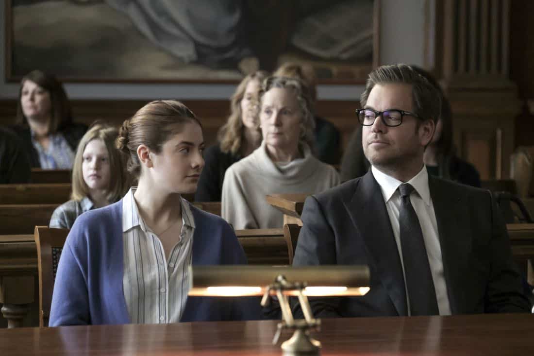 "Bad Medicine" -- Bull helps a doctor who crossed state lines to purchase a marijuana-derived oil to treat her patients in Virginia, where the oil is illegal. But the case is complicated when Assistant U.S. Attorney Sylvia Banner (Dana Delany) has the DEA arrest her for possession with intent to distribute, on BULL, Tuesday, March 27 (9:00-10:00PM, ET/PT), on the CBS Television Network. Pictured L-R: Emily Tremaine as Laura Anthony and Michael Weatherly as Dr. Jason Bull Photo: Jojo Whilden/CBS é2018 CBS Broadcasting, Inc. All Rights Reserved "Bad Medicine" -- Bull helps a doctor who crossed state lines to purchase a marijuana-derived oil to treat her patients in Virginia, where the oil is illegal. But the case is complicated when Assistant U.S. Attorney Sylvia Banner (Dana Delany) has the DEA arrest her for possession with intent to distribute, on BULL, Tuesday, March 27 (9:00-10:00PM, ET/PT), on the CBS Television Network. Pictured L-R: Emily Tremaine as Laura Anthony and Michael Weatherly as Dr. Jason Bull Photo: Jojo Whilden/CBS é2018 CBS Broadcasting, Inc. All Rights Reserved