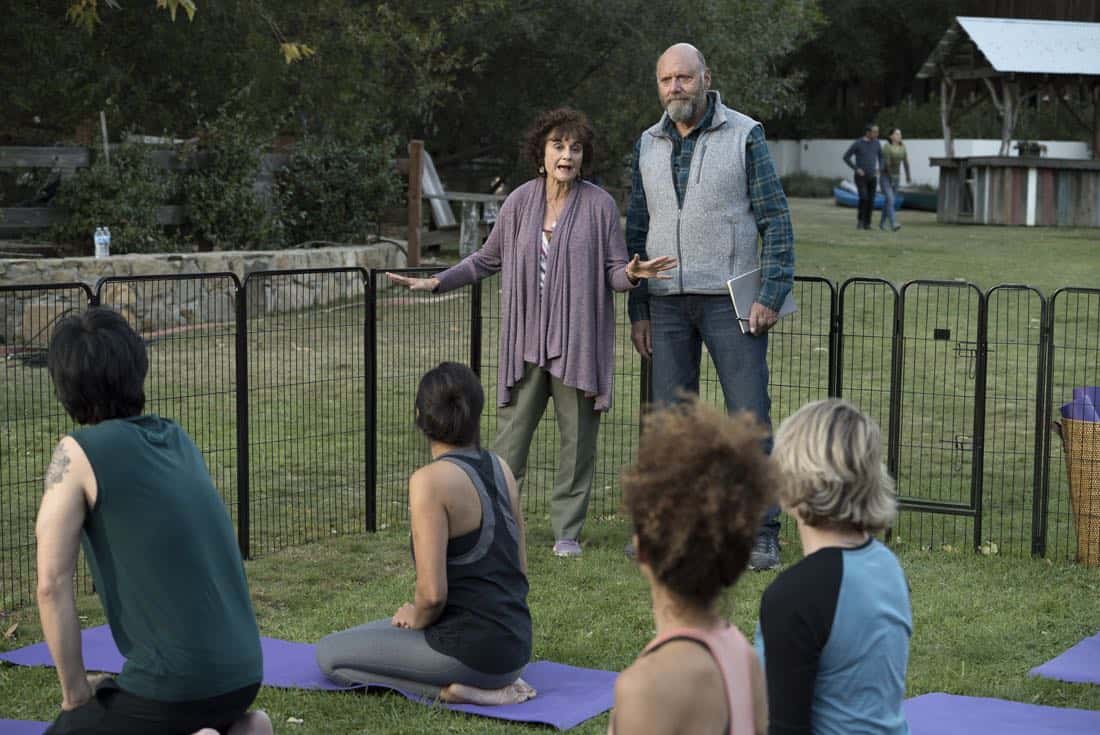 THE FOSTERS - "Just Say Yes" - In the 100th episode, Brandon and Grace go on a road trip and discover a lot about each other, while Mariana and Emma vie for a competitive internship. Stef and Lena go on a couples retreat to reconnect. This episode of "The Fosters" airs Tuesday, March 13 (8:00 - 9:01 p.m. EDT) on Freeform. (Freeform/Eric McCandless) LYNN MILGRIM, H. RICHARD GREENE THE FOSTERS - "Just Say Yes" - In the 100th episode, Brandon and Grace go on a road trip and discover a lot about each other, while Mariana and Emma vie for a competitive internship. Stef and Lena go on a couples retreat to reconnect. This episode of "The Fosters" airs Tuesday, March 13 (8:00 - 9:01 p.m. EDT) on Freeform. (Freeform/Eric McCandless) LYNN MILGRIM, H. RICHARD GREENE