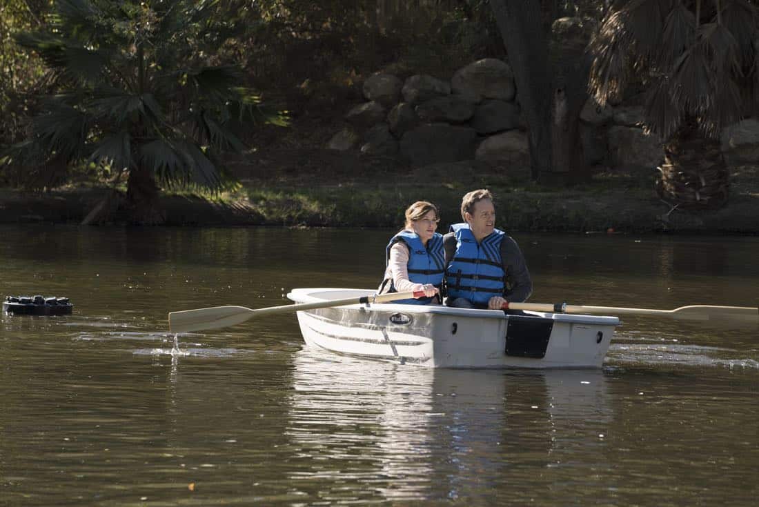 THE FOSTERS - "Just Say Yes" - In the 100th episode, Brandon and Grace go on a road trip and discover a lot about each other, while Mariana and Emma vie for a competitive internship. Stef and Lena go on a couples retreat to reconnect. This episode of "The Fosters" airs Tuesday, March 13 (8:00 - 9:01 p.m. EDT) on Freeform. (Freeform/Eric McCandless) JULIE WITTNER, MATT KAMINSKY
