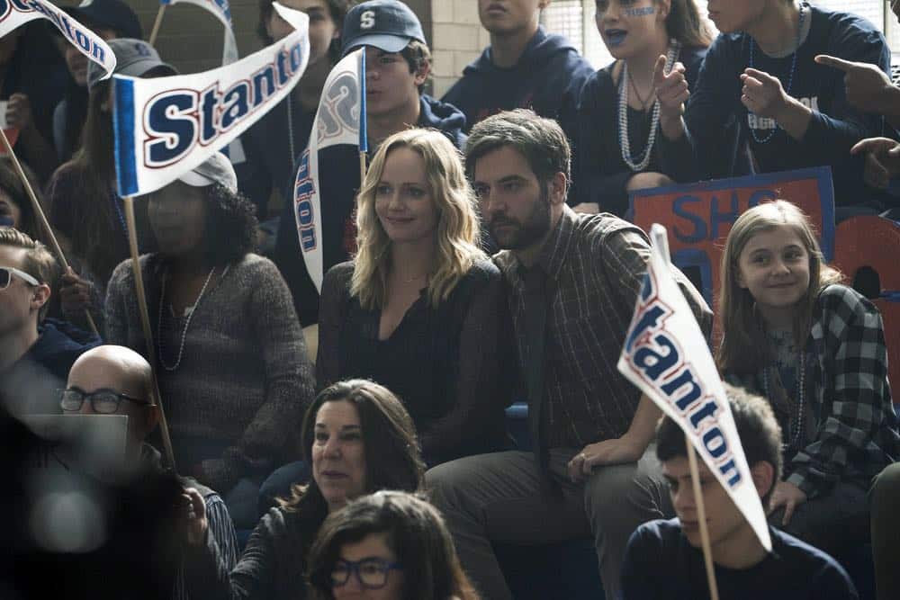 RISE -- "Pilot" Episode 101 -- Pictured: (l-r) Marley Shelton as Gail Mazzuchelli, Josh Radnor as Lou Mazzuchelli -- (Photo by: Peter Kramer/NBC)