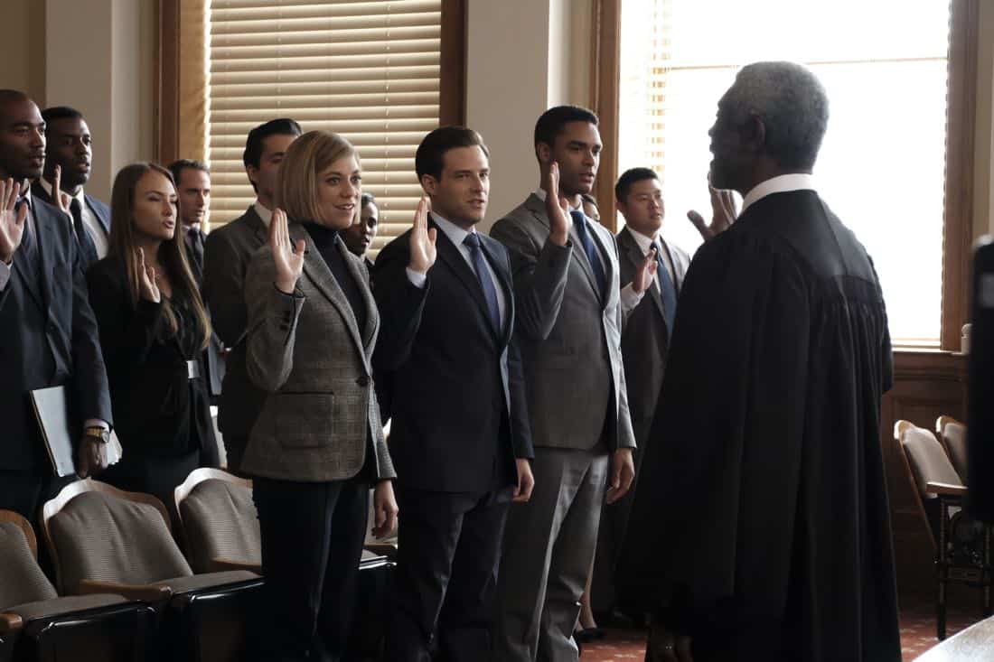 FOR THE PEOPLE - "Pilot" - Set in the United States District Court for the Southern District of New York (a.k.a. "The Mother Court"), the new Shondaland series follows six talented young lawyers working on opposite sides of the law and handling the most high-profile and high-stakes federal cases in the country. These lawyers will be put to the test both personally and professionally as their lives intersect in and out of America's most prestigious trial court, on "For The People," TUESDAY, MARCH 13 (10:00-11:00 p.m. EDT), on The ABC Television Network. (ABC/Nicole Wilder) SUSANNAH FLOOD, BEN RAPPAPORT, REGE-JEAN PAGE, VONDIE CURTIS-HALL