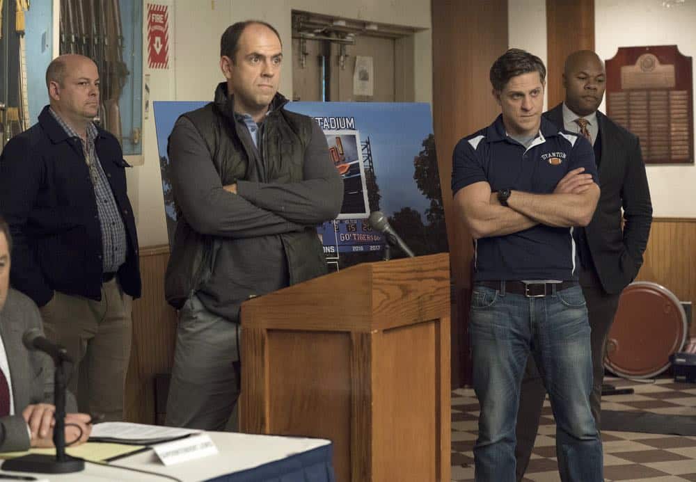 RISE -- "Most of All to Dream" Episode 102 -- Pictured: Joe Tippett as Coach Doug Strickland -- (Photo by: Virginia Sherwood/NBC)