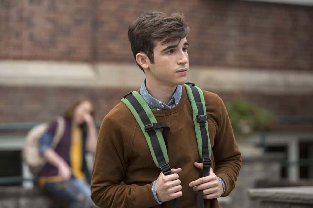 RISE -- "Most of All to Dream" Episode 102 -- Pictured: (l-r) Ted Sutherland as Simon Saunders -- (Photo by: Eric Liebowitz/NBC)