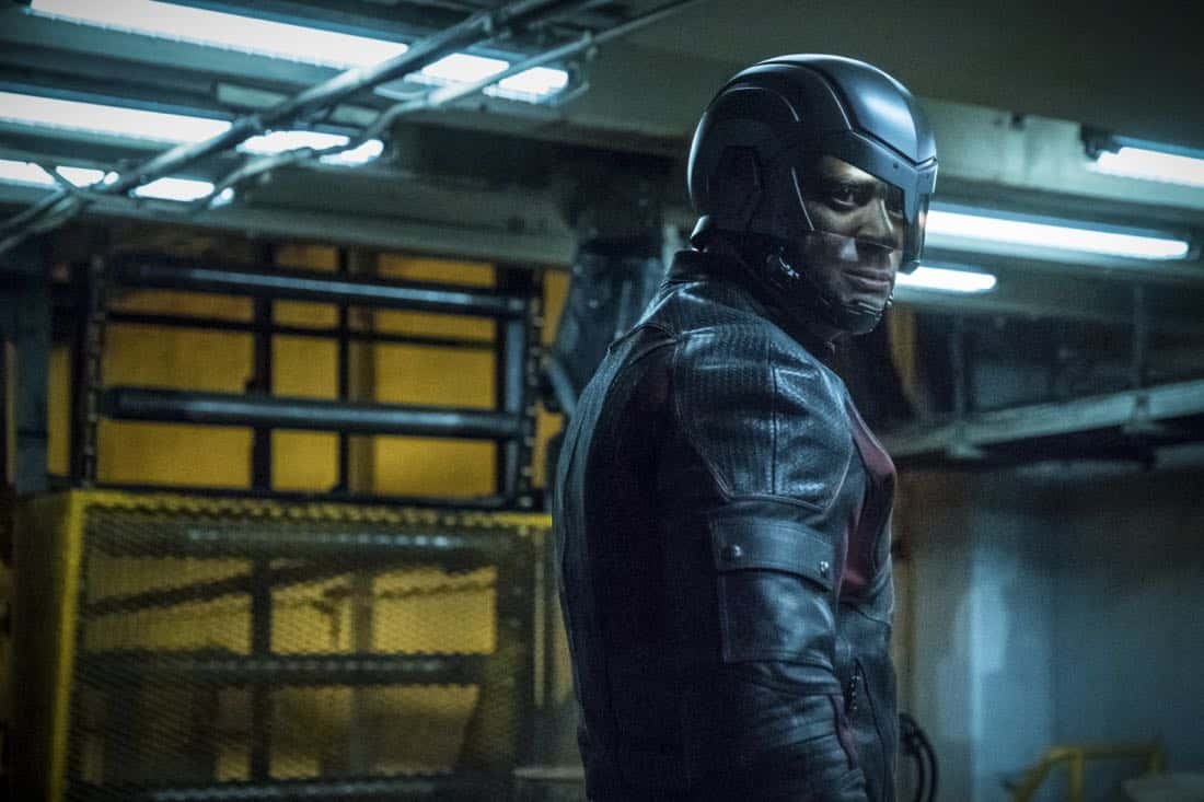 Arrow -- "The Thanatos Guild" -- Image Number: AR616b_0291.jpg -- Pictured: David Ramsey as John Diggle/Spartan -- Photo: Katie Yu/The CW -- é 2018 The CW Network, LLC. All rights reserved.