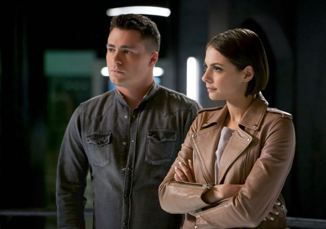Arrow -- "The Thanatos Guild" -- Image Number: AR616a_0107.jpg -- Pictured (L-R): Colton Haynes as Roy Harper and Willa Holland as Thea Queen/Speedy-- Photo: Shane Harvey/The CW -- © 2018 The CW Network, LLC. All rights reserved. Arrow -- "The Thanatos Guild" -- Image Number: AR616a_0107.jpg -- Pictured (L-R): Colton Haynes as Roy Harper and Willa Holland as Thea Queen/Speedy-- Photo: Shane Harvey/The CW -- é 2018 The CW Network, LLC. All rights reserved.