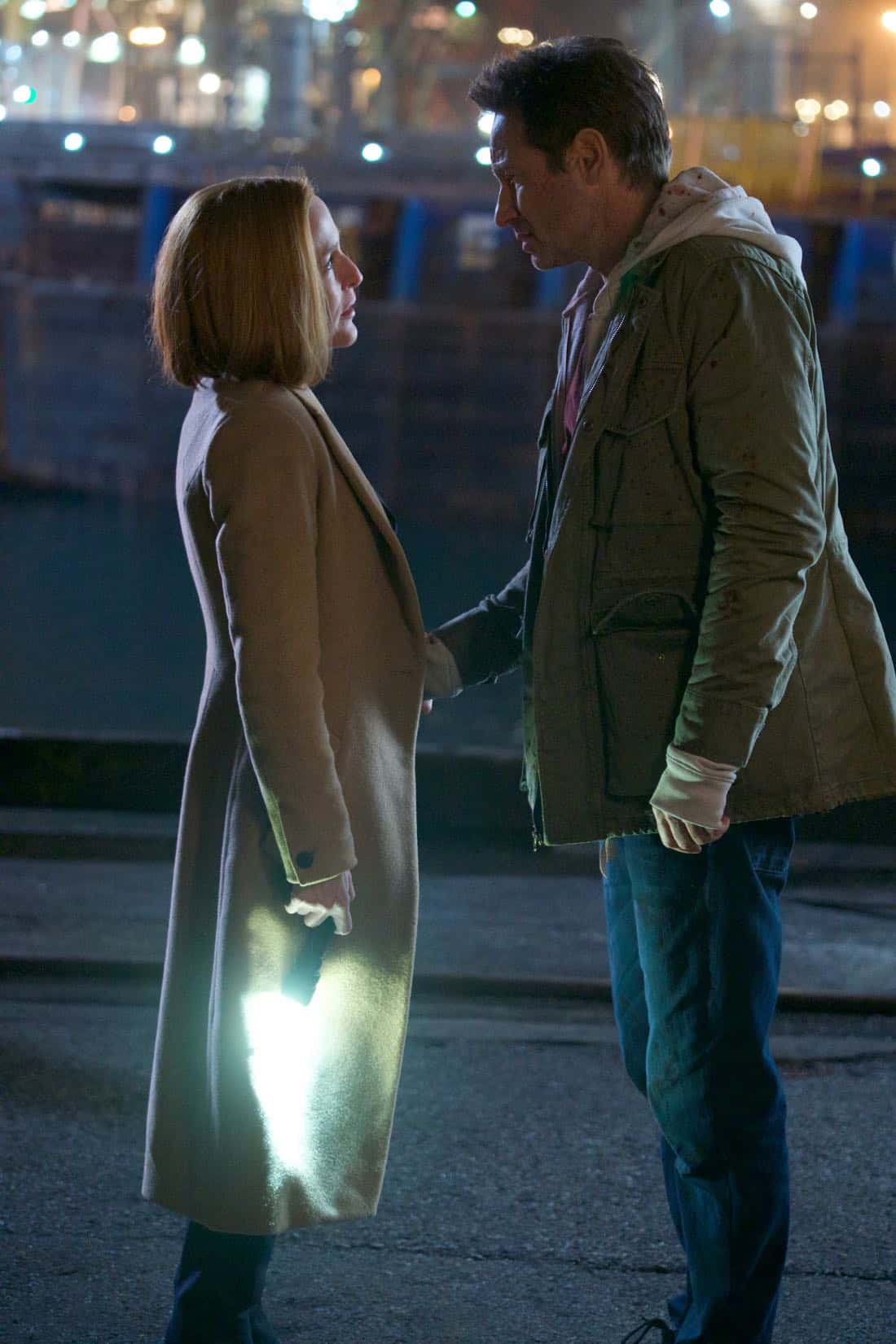 THE X-FILES: L-R: Gillian Anderson and David Duchovny in the "My Struggle IV" season finale episode of THE X-FILES airing Wednesday, March 21 (8:00-9:00 PM ET/PT) on FOX. ©2018 Fox Broadcasting Co. Cr: Shane Harvey/FOX THE X-FILES: L-R: Gillian Anderson and David Duchovny in the "My Struggle IV" season finale episode of THE X-FILES airing Wednesday, March 21 (8:00-9:00 PM ET/PT) on FOX. ©2018 Fox Broadcasting Co. Cr: Shane Harvey/FOX