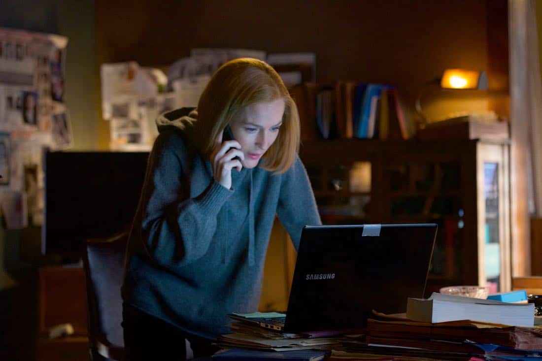 THE X-FILES: Gillian Anderson in the "My Struggle IV" season finale episode of THE X-FILES airing Wednesday, March 21 (8:00-9:00 PM ET/PT) on FOX. ©2018 Fox Broadcasting Co. Cr: Shane Harvey/FOX