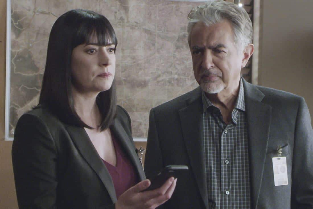 ÃÂThe CapilanosààThe BAU is called to Oklahoma to investigate a murderous clown terrorizing the sleepy town of Guymon, on CRIMINAL MINDS, Wednesday, March 21 (10:00-11:00 PM, ET/PT) on the CBS Television Network. Pictured: Paget Brewster (Emily Prentiss), Joe Mantegna (David Rossi) Photo: Best Screen Grab Available é2018 CBS Broadcasting, Inc. All Rights Reserved