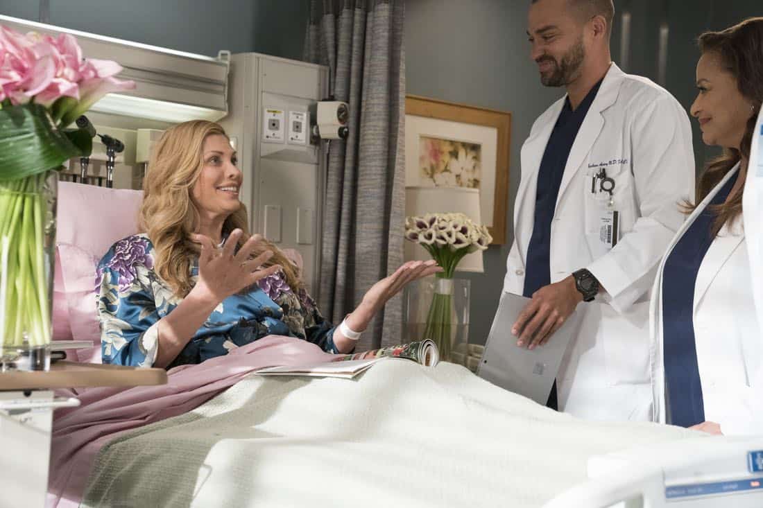 GREY'S ANATOMY - "Caught Somewhere in Time" - Maggie and Jackson are enjoying spending time together, but he must turn his concentration toward the groundbreaking vaginoplasty surgery he has scheduled with Catherine and Richard. Meanwhile, Meredith and Jo hit a roadblock with their contest submission, so Jo helps Bailey with an incoming trauma patient who used to be an astronaut, on "Grey's Anatomy," THURSDAY, MARCH 22 (8:00-9:00 p.m. EDT), on The ABC Television Network. (ABC/Mitch Haaseth) CANDIS CAYNE, JESSE WILLIAMS, DEBBIE ALLEN