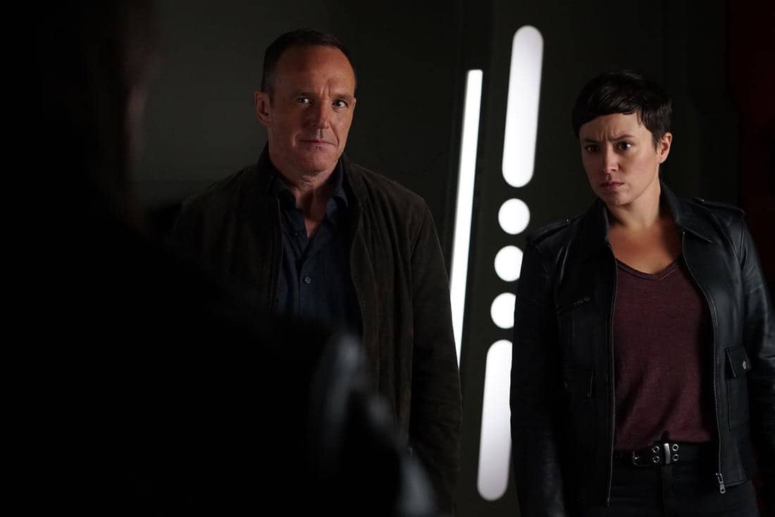MARVEL'S AGENTS OF S.H.I.E.L.D. - "The Devil Complex" - As Fitz and Simmons race to find a way to seal the Rift, they are faced with one of their greatest fears manifested, on "Marvel's Agents of S.H.I.E.L.D.," FRIDAY, MARCH 23 (9:01-10:01 p.m. EDT), on The ABC Television Network. (ABC/Eric McCandless) CLARK GREGG, BRIANA VENSKUS
