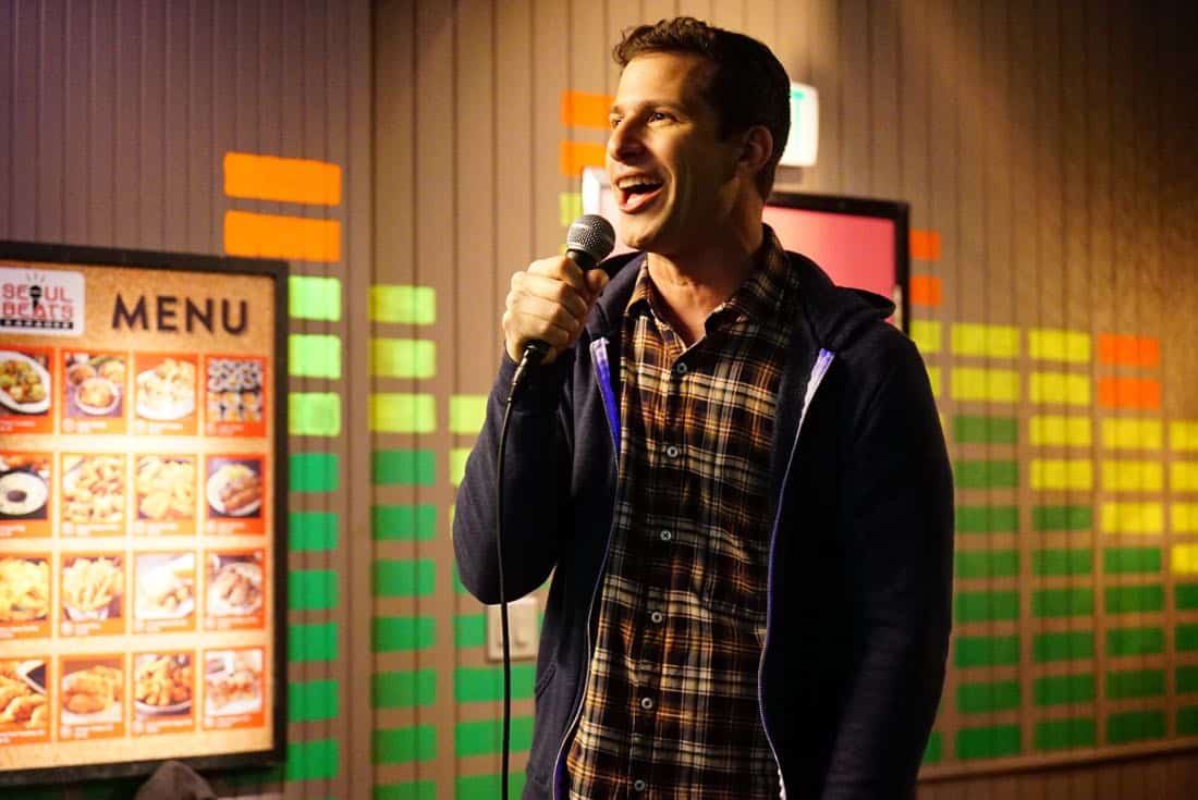 BROOKLYN NINE-NINE: Andy Samberg in the “The Negotiation” episode of BROOKLYN NINE-NINE airing Sunday, March 25 (8:30-9:00 PM ET/PT) on FOX. CR: FOX