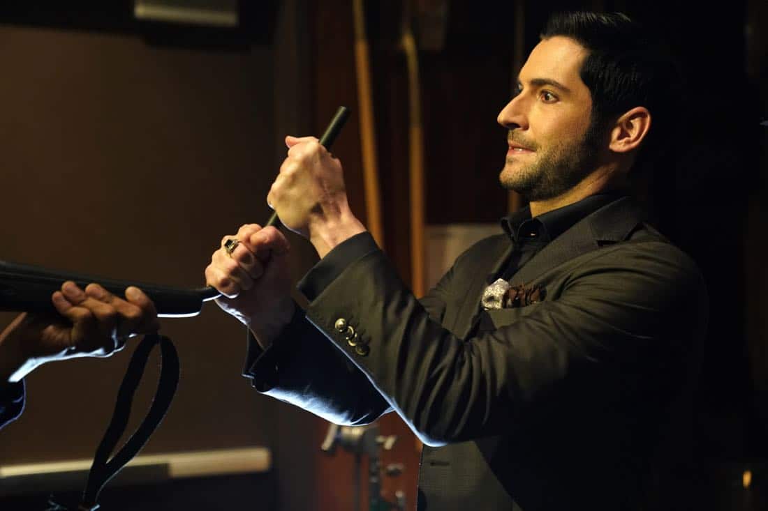 LUCIFER: Tom Ellis in the “Orange Is The New Maze” episode of LUCIFER airing Monday, March 26 (8:00-9:00 PM ET/PT) on FOX. CR: Erik Voake/FOX