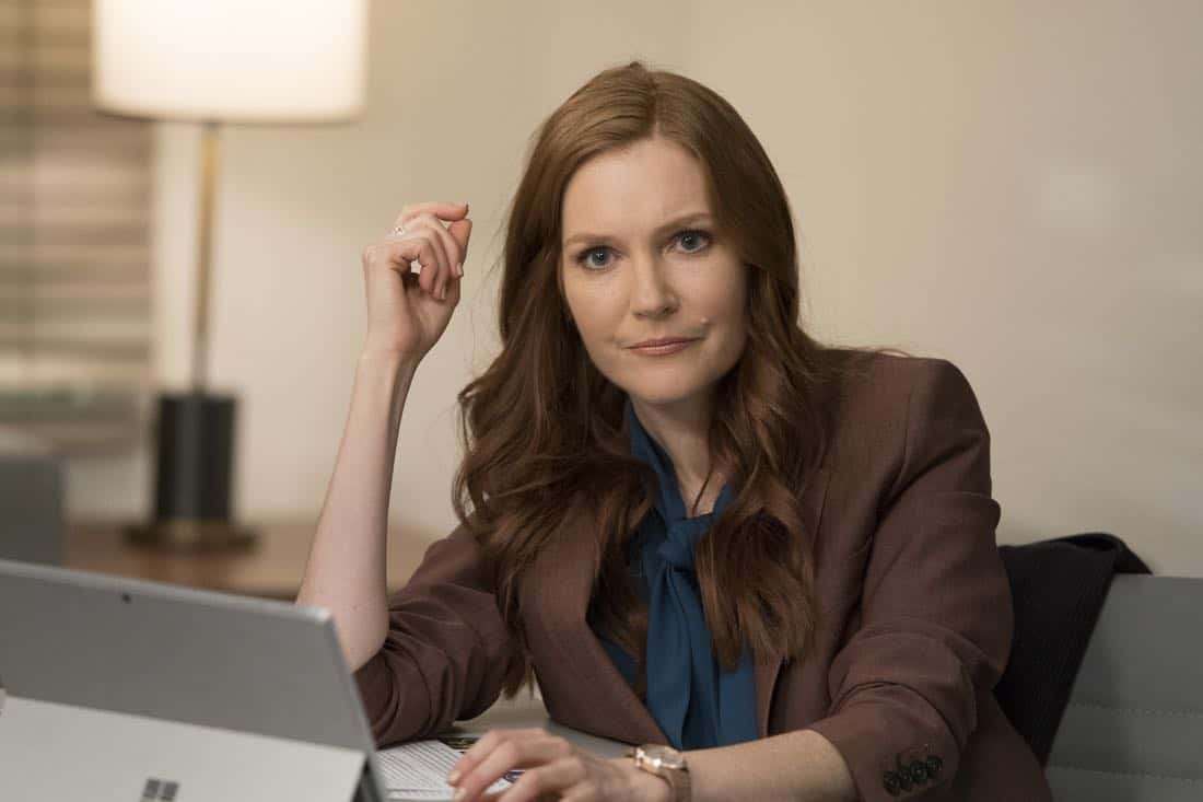 SCANDAL - "The Noise" - When Charlie is taken into custody for the hijacking of Air Force Two, Quinn is faced with an important choice. Meanwhile, Cyrus is pulling the strings behind closed doors and sets out to recruit Jake to join him on his quest for the White House, on "Scandal," airing THURSDAY, MARCH 29 (10:00-11:00 p.m. EDT), on The ABC Television Network. (ABC/Mitch Haaseth) DARBY STANCHFIELD