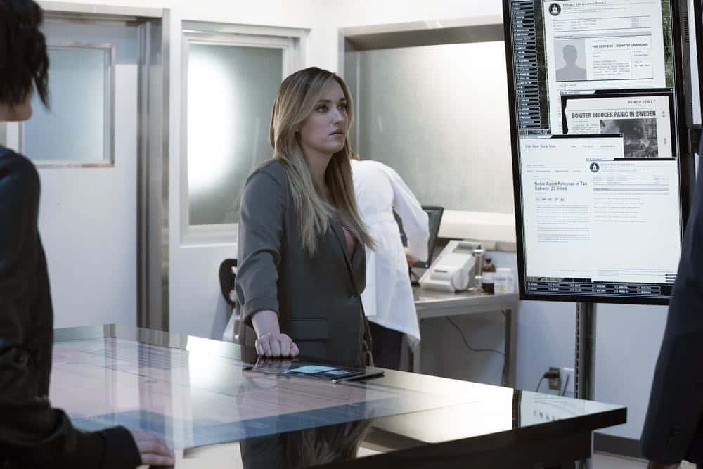 BLINDSPOT -- "Mum's The Word" Episode 317 -- Pictured: Ashley Johnson as Patterson -- (Photo by: Virginia Sherwood/NBC)
