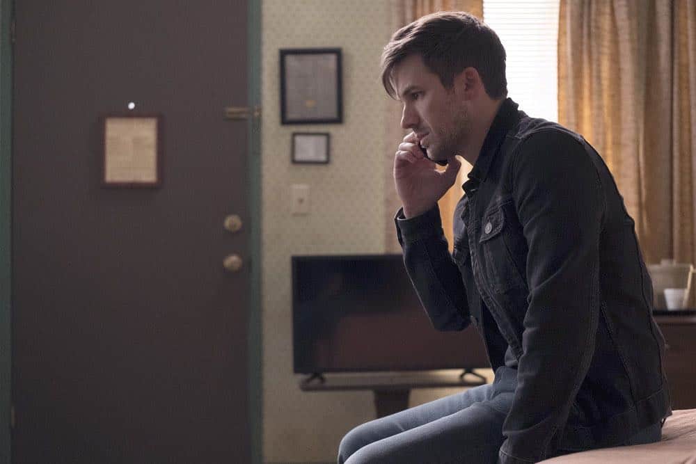 TIMELESS -- "The Salem Witch Hunt" Episode 204 -- Pictured: Matt Lanter as Wyatt Logan -- (Photo by: Colleen Hayes/NBC) TIMELESS -- "The Salem Witch Hunt" Episode 204 -- Pictured: Matt Lanter as Wyatt Logan -- (Photo by: Colleen Hayes/NBC)
