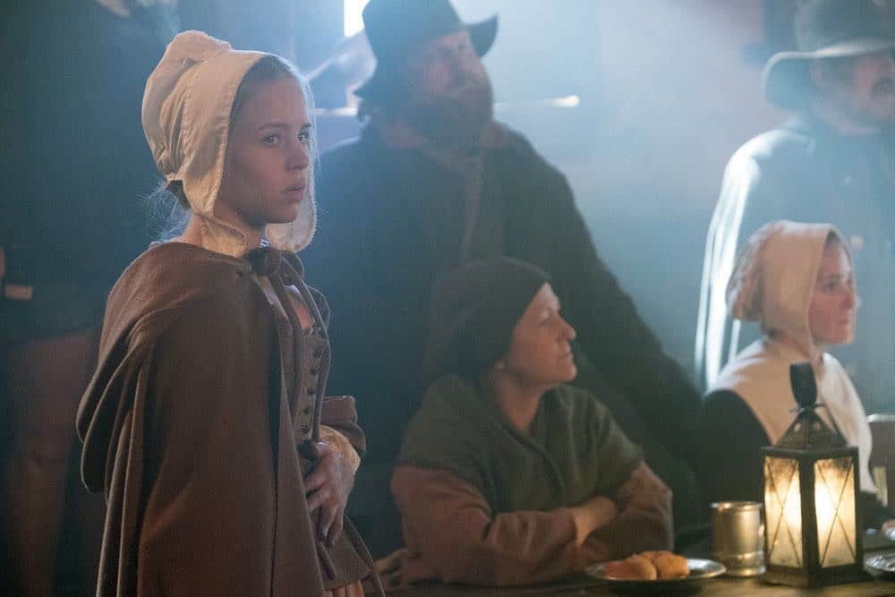 TIMELESS -- "The Salem Witch Hunt" Episode 204 -- Pictured: Sofia Vassilieva as Abiah -- (Photo by: Patrick Wymore/NBC) TIMELESS -- "The Salem Witch Hunt" Episode 204 -- Pictured: Sofia Vassilieva as Abiah -- (Photo by: Patrick Wymore/NBC)