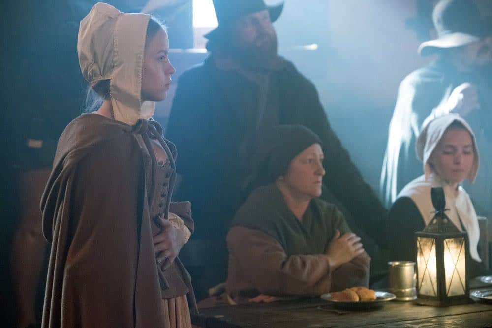 TIMELESS -- "The Salem Witch Hunt" Episode 204 -- Pictured: Sofia Vassilieva as Abiah -- (Photo by: Patrick Wymore/NBC)