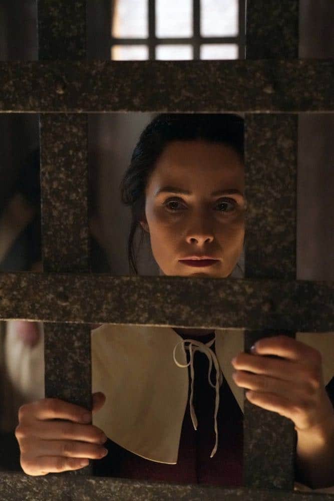 TIMELESS -- "The Salem Witch Hunt" Episode 204 -- Pictured: Abigail Spencer as Lucy Preston -- (Photo by: Chris Haston/NBC)