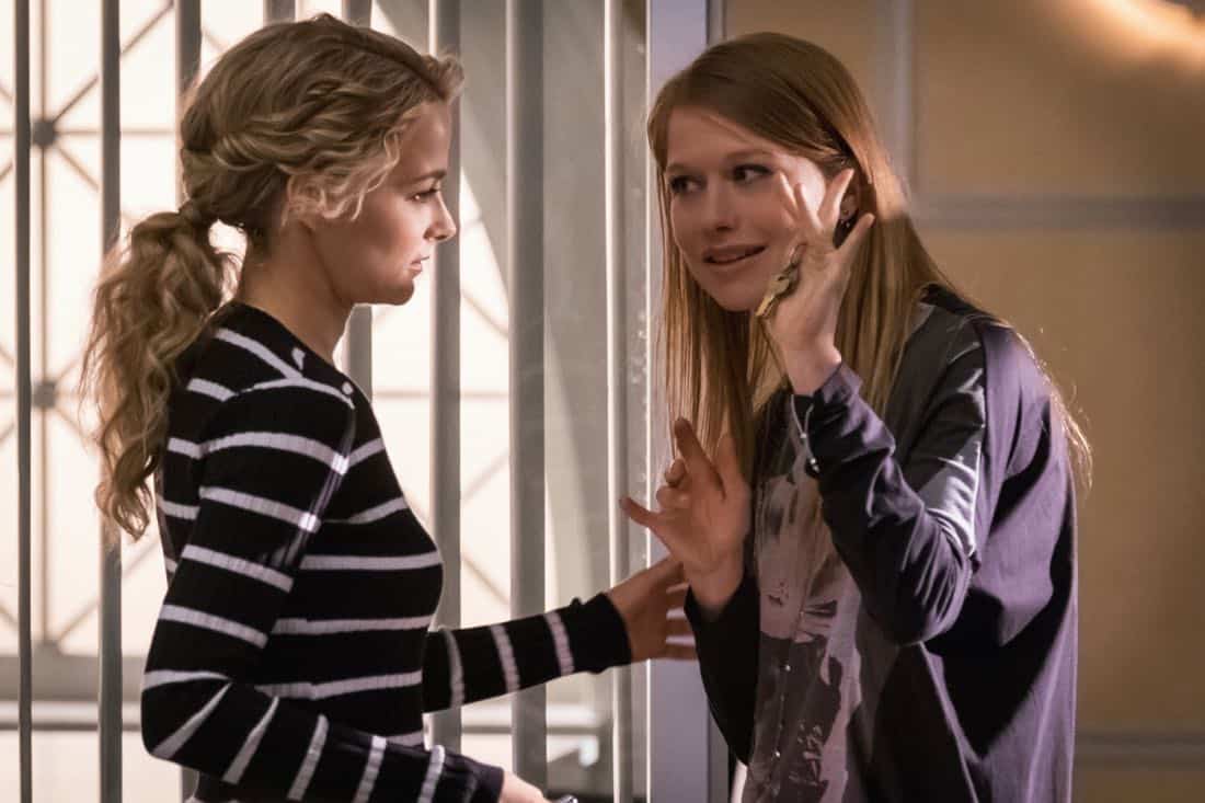 ÃÂSecrets and LiesààThe murder of a young man who recently left his familyÃÂs religious community leads Dylan and Lizzie to a series of possible suspects, including a short-tempered photographer and a mysterious girl with amnesia. Also, LizzieÃÂs younger sister, Katie (Genevieve Angelson), unexpectedly drops by for a visit, on INSTINCT, Sunday, April 1 (8:00-9:00 PM, ET/PT) on the CBS Television Network. Pictured (L-R) Bojana Novakovic as Lizzie Needham and Genevieve Angelson as Katie Photo: Jeff NeumannCBS é2018 CBS Broadcasting, Inc. All Rights Reserved