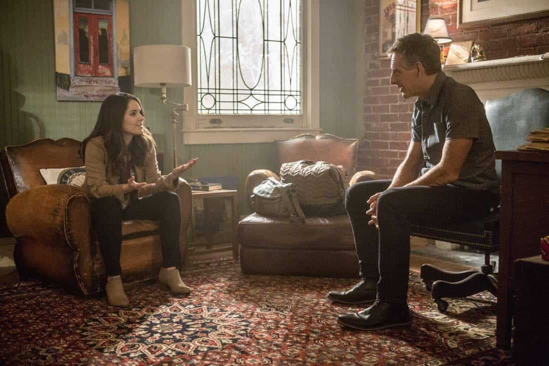 "High Stakes" -- Percy and Lasalle go undercover at a high-stakes, underground poker game after the organizer targets players with access to a naval research laboratory. Also, Laurel Pride (Shanley Caswell) visits her dad during spring break to discuss options after her upcoming graduation, on NCIS: NEW ORLEANS, Tuesday, April 3 (10:00-11:00 PM, ET/PT) on the CBS Television Network. Pictured L-R: Shanley Caswell as Laurel and Scott Bakula as Special Agent Dwayne Pride Photo: Skip Bolen/CBS é2018 CBS Broadcasting, Inc. All Rights Reserved