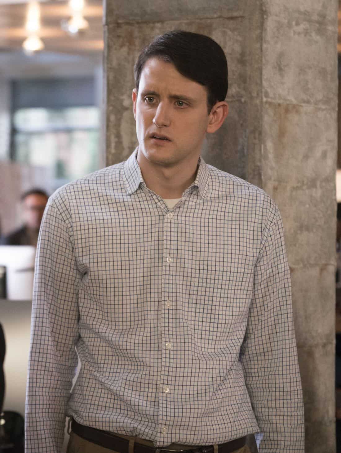 Episode 40 (season 5, episode 2), debut 4/1/18: Zach Woods. photo: Ali Paige Goldstein/HBO