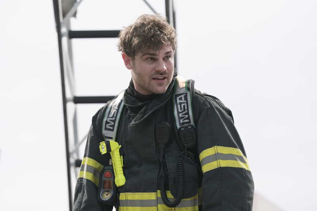 STATION 19 - "Contain the Flame" - Upon the arrival of Batallion Chief Frankel, Jack begins his first shift as co-captain and continues to butt heads with Andy on leadership styles. Captain Pruitt has a difficult time following doctor's orders and winds up back at the station to take on administrative duties. Meanwhile, the rest of the team at Station 19 responds to an attic fire at JJ's apartment building and a call to a pool house party, on "Station 19," THURSDAY, MARCH 29 (9:00-10:00 p.m. EDT), on The ABC Television Network. (ABC/Mitch Haaseth) GREY DAMON