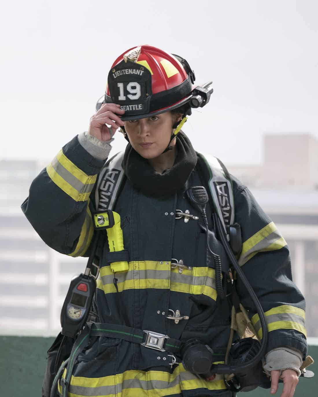 STATION 19 - "Contain the Flame" - Upon the arrival of Batallion Chief Frankel, Jack begins his first shift as co-captain and continues to butt heads with Andy on leadership styles. Captain Pruitt has a difficult time following doctor's orders and winds up back at the station to take on administrative duties. Meanwhile, the rest of the team at Station 19 responds to an attic fire at JJ's apartment building and a call to a pool house party, on "Station 19," THURSDAY, MARCH 29 (9:00-10:00 p.m. EDT), on The ABC Television Network. (ABC/Mitch Haaseth) JAINA LEE ORTIZ