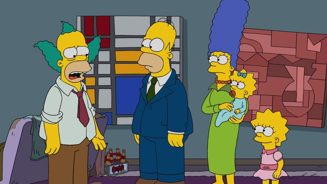 THE SIMPSONS: Bart goes to prankster rehab after a clown-mask prank terrifies the town and destroys Krusty’s career. A tortured Krusty then tries his hand at serious drama with a regional theater company in the all-new “Fears of a Clown” episode of THE SIMPSONS airing Sunday, April 1 (8:00-8:30 PM ET/PT) on FOX. THE SIMPSONS ™ and © 2017 TCFFC ALL RIGHTS RESERVED.