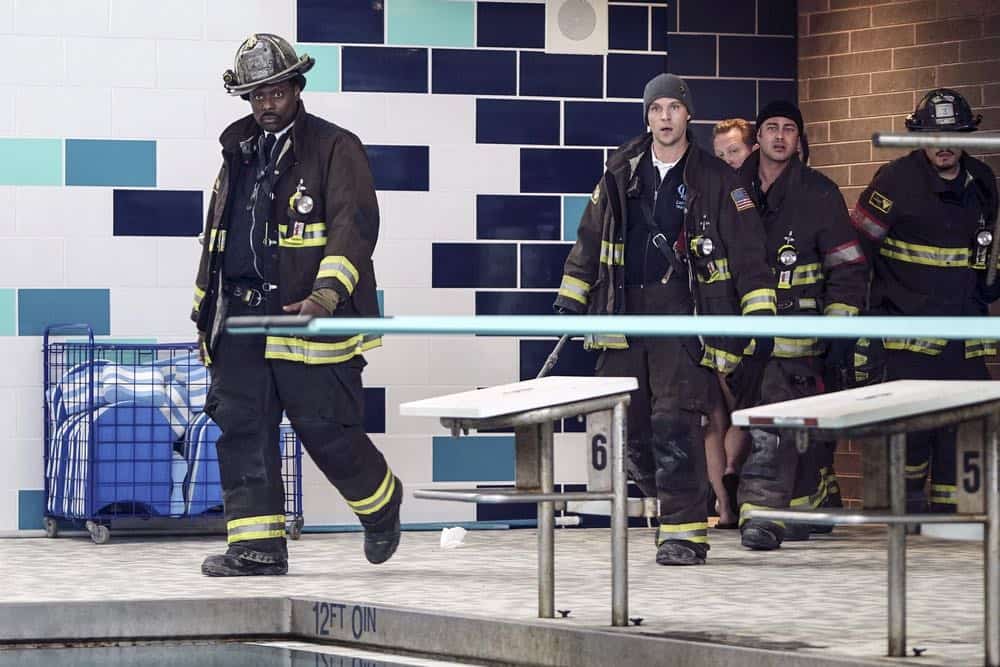CHICAGO FIRE -- "Put White On Me" Episode 617 -- Pictured: (l-r) Eamonn Walker as Wallace Boden, Jesse Spencer as Matthew Casey, Taylor Kinney as Kelly Severide -- (Photo by: Elizabeth Morris/NBC)