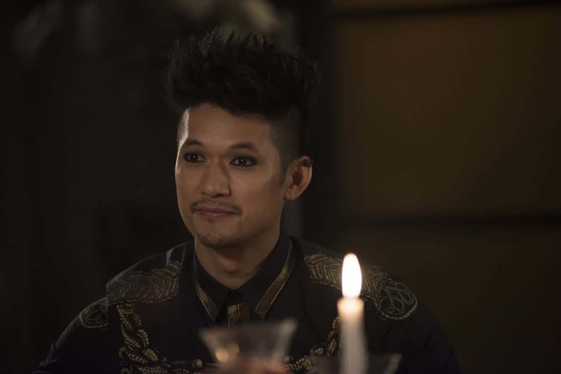 SHADOWHUNTERS - "What Lies Beneath" - The Shadowhunters try to track down the new imposing threat, while Jace has a suspicion that Jonathan is back and behind the mundane attacks. Simon tries to figure out what The Seelie Queen did to him during his time in the glade. Alec decides to host a Lightwood family dinner at Magnus’ house after a surprising visit from Maryse. This episode of "Shadowhunters" airs Tuesday, April 3 (8:00 - 9:00 p.m. EDT) on Freeform. (Freeform/John Medland) HARRY SHUM JR.