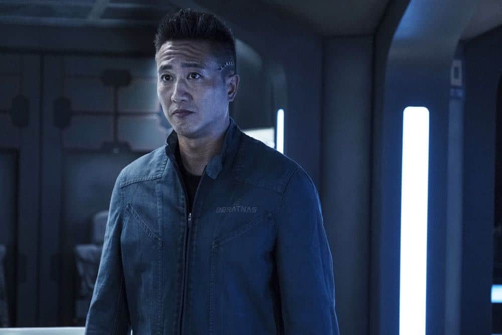THE EXPANSE -- "Fight or Flight" Episode 301 -- Pictured: Terry Chen as Prax -- (Photo by: Rafy/Syfy)