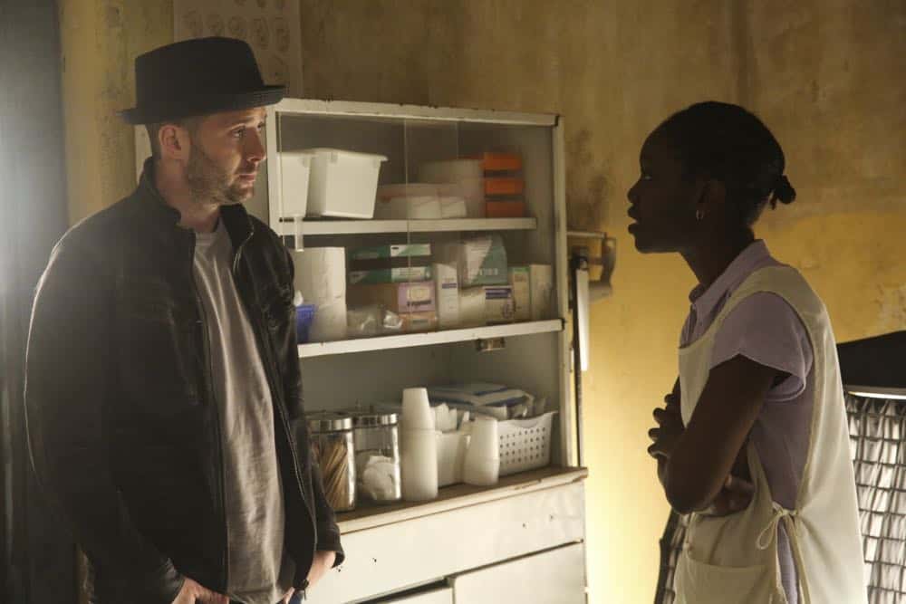 "A Lie in the Sand" -- Team Scorpion heads to Northeast Africa where they must carefully navigate a minefield in order to save the lives of local villagers. Also, Paige and Walter's relationship takes a shocking turn, and Toby and Happy make an important decision, on the fourth season finale of SCORPION, Monday, April 16 (10:00-11:00 PM, ET/PT) on the CBS Television Network. Pictured: Eddie Kaye Thomas Photo: Michael Yarish/CBS é2018 CBS Broadcasting, Inc. All Rights Reserved